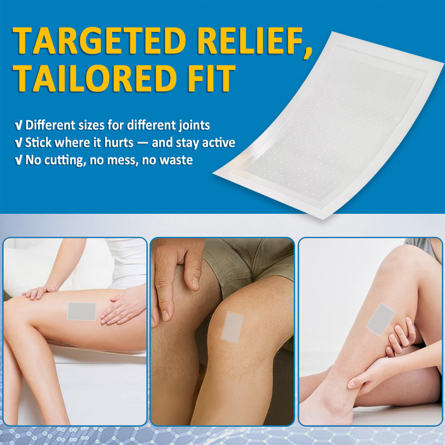 🎁Time-Limited Offer -Ourlyard® Vein Ease Microneedle Care Patch - Cuttable (For Spider Veins, Varicose Veins, Swelling & Leg Fatigue)