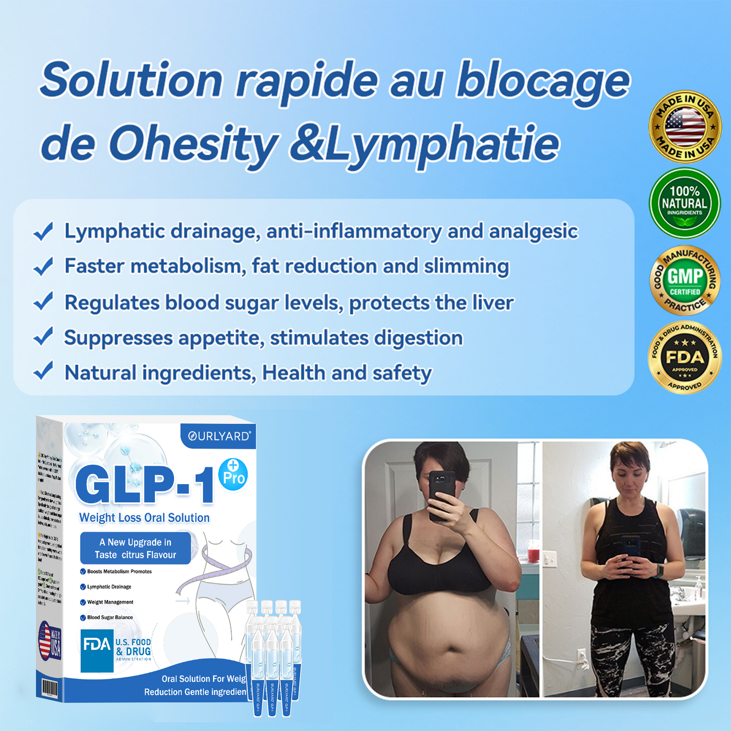 🎁Ourlyard® GLP-1 Pro Weight Loss Oral Solution – Visible results in 7 days, no side effects, suitable for all age groups 🌹🌹