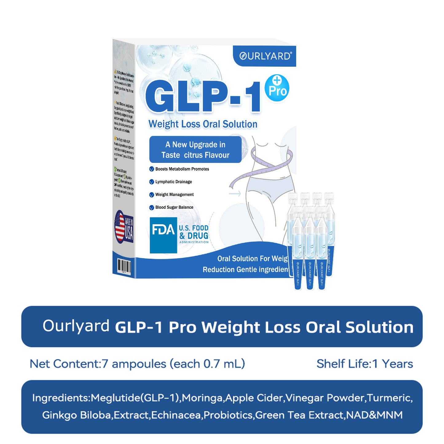 🎁Ourlyard® GLP-1 Pro Weight Loss Oral Solution – Visible results in 7 days, no side effects, suitable for all age groups 🌹🌹