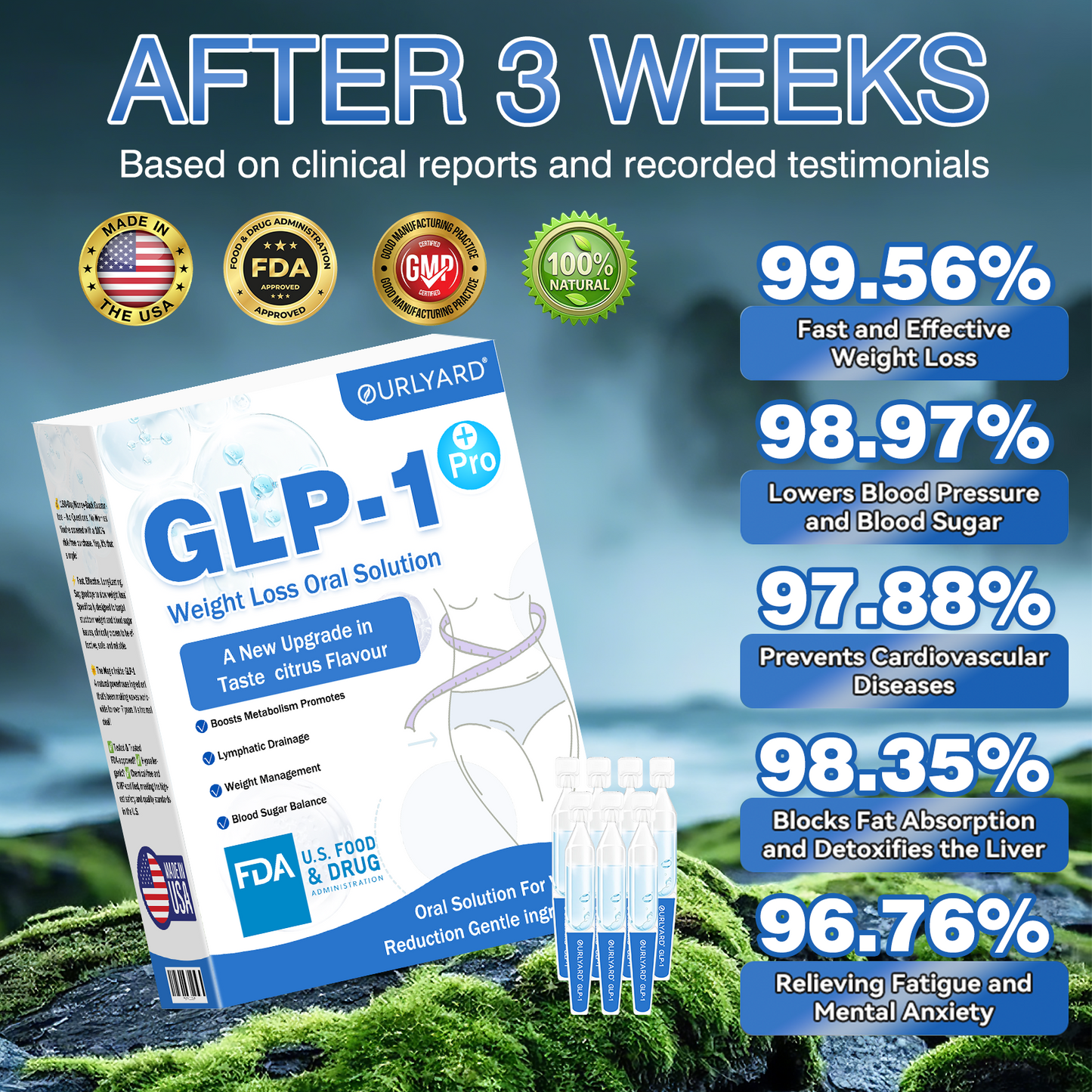 🎁Ourlyard® GLP-1 Pro Weight Loss Oral Solution – Visible results in 7 days, no side effects, suitable for all age groups 🌹🌹