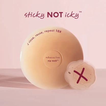 💕Sticky Silicone Nipple Covers – No-Glue Adhesive, Seamless, Skin-Safe & Reusable